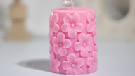 vogue roz-lumanari handmade-cadou pentru femei-ceara pentru lumanari-votive