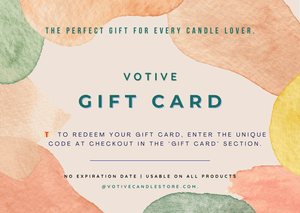 Votive Gift Card – luxury scented candles gift voucher.