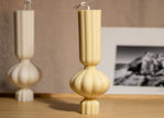 Lumânări naturale parfumate Harmony Pillar Votive, aprinse pentru o atmosferă calmă